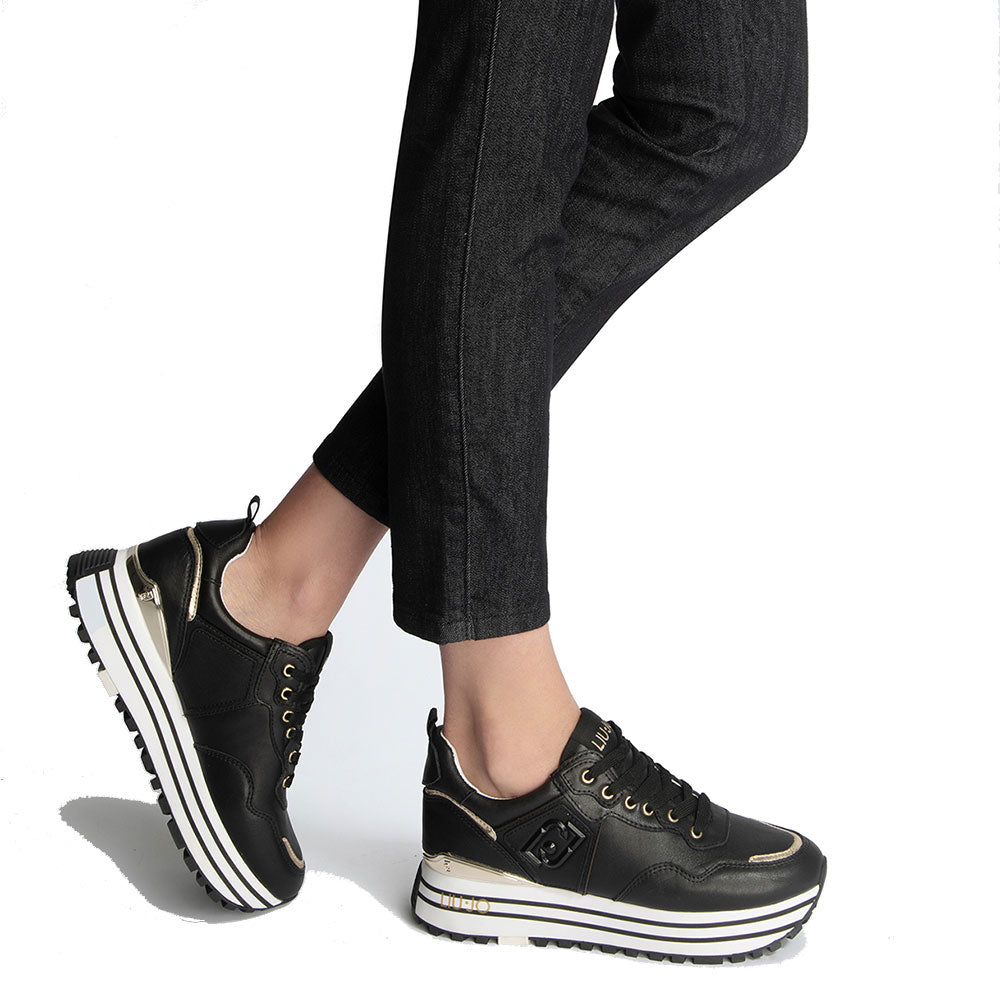 Scarpe Donna LIU JO Sneakers Platform Wonder 01 in Pelle Bianca a Scarpe Donna LIU JO Sneakers Platform Wonder 01 in Pelle Bianca a