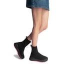 Scarpe Donna LIU JO Amazing 09 Sock Sneakers in Tessuto Stretch Nero con Logo Glitter
