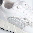 Scarpe Donna LIU JO Johanna 02 Sneakers Running con Strass colore Bianco