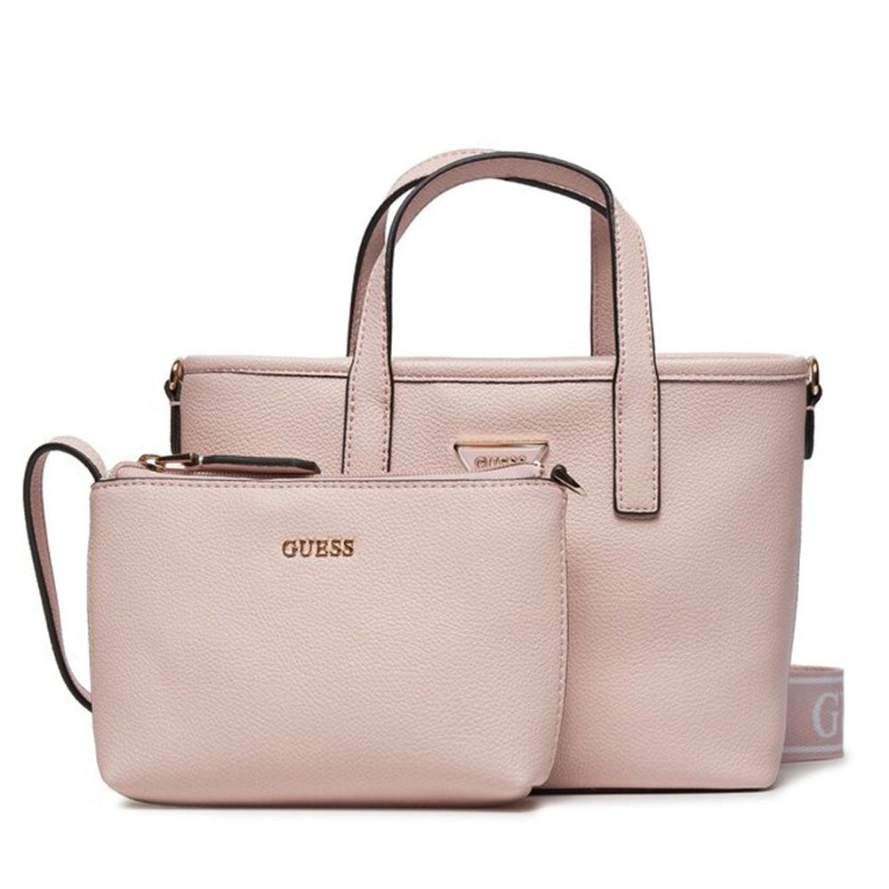 Borsa Donna a Mano con Tracolla GUESS Linea Latona Mini Colore Light Rose