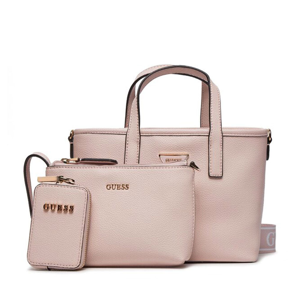 Borsa Donna a Mano con Tracolla GUESS Linea Latona Mini Colore Light Rose