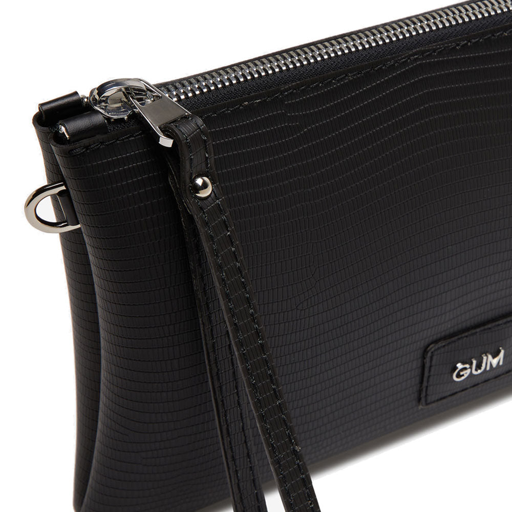 Gum Bag Pochette Nera Con Frange Borsa Donna A Tracolla Medium GUM