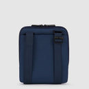 PIQUADRO Herrentasche aus Stoff und Leder, Farbe Blau, Gio-Linie – CA3084S124