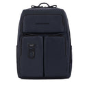 PIQUADRO Rucksack für 15" PC und iPad aus blauem Leder Harper Line - CA3349AP