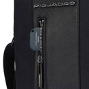 Borsello Uomo Piquadro in Tessuto e Pelle Colore Nero Porta iPad mini Linea Brief 2 - CA5937BR2