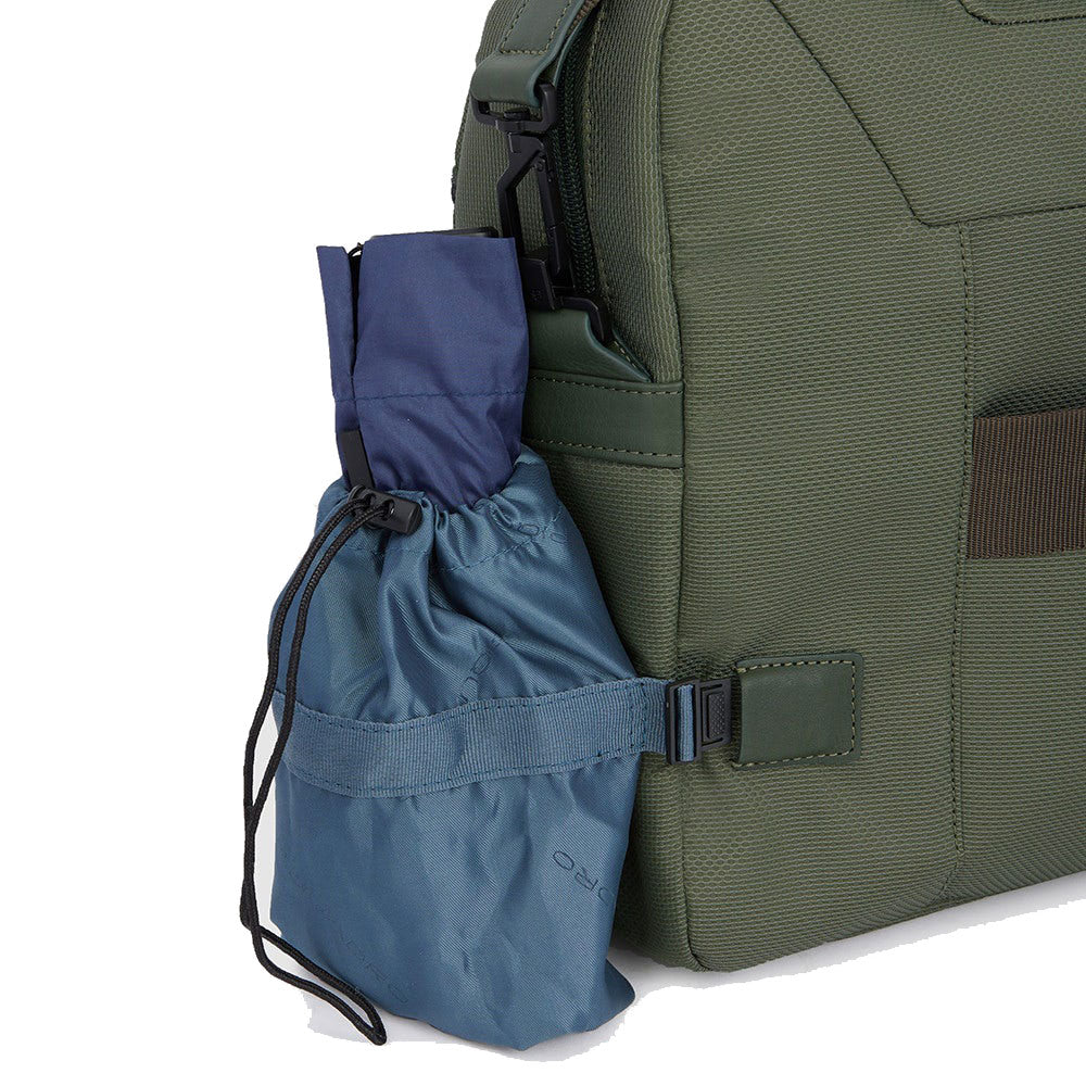 PIQUADRO 14" PC-Aktentasche aus recyceltem Stoff, Blue Gio Line - CA6018S124