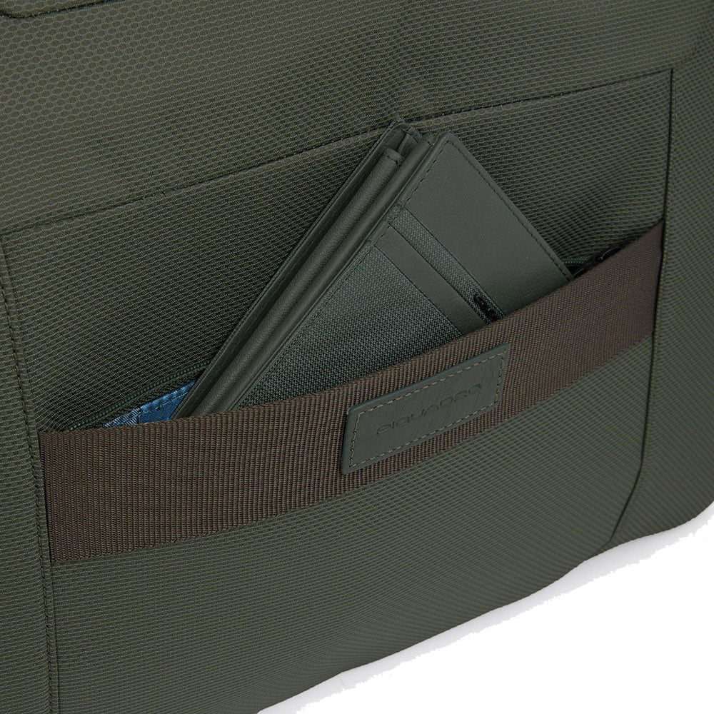 PIQUADRO 14" PC-Aktentasche aus recyceltem Stoff, Blue Gio Line - CA6018S124