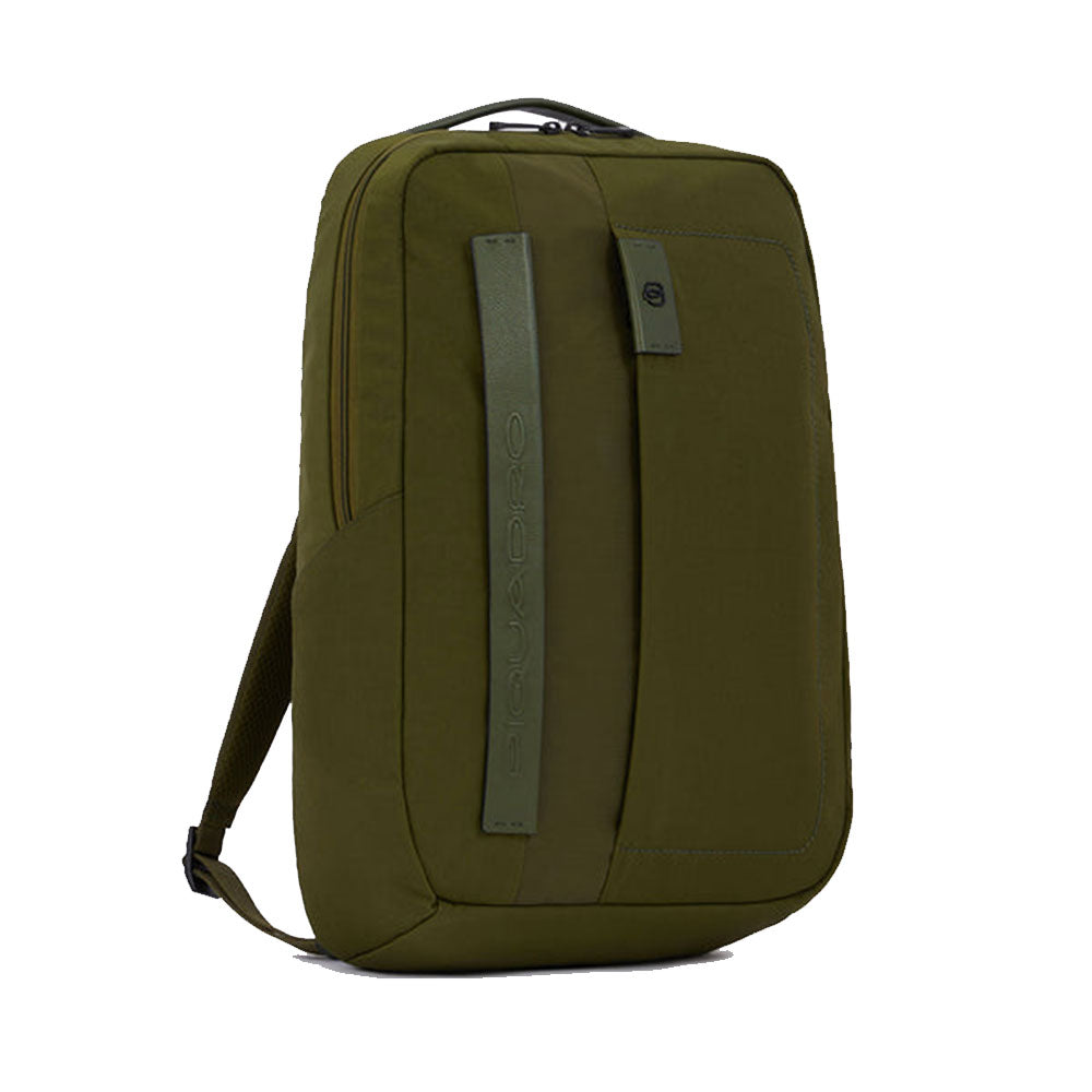 PIQUADRO Rucksack für 15,6-Zoll-PC aus grünem Stoff, Linie P16S2 – CA6231P16S2