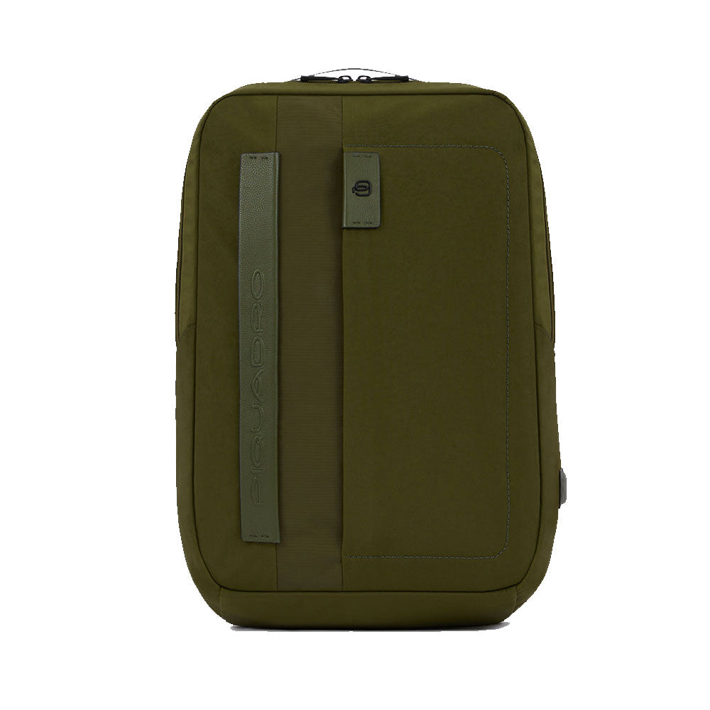 PIQUADRO Rucksack für 15,6-Zoll-PC aus grünem Stoff, Linie P16S2 – CA6231P16S2