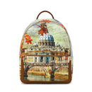 Y NOT Damenrucksack mit Außentasche CLF-010 Winter Rome