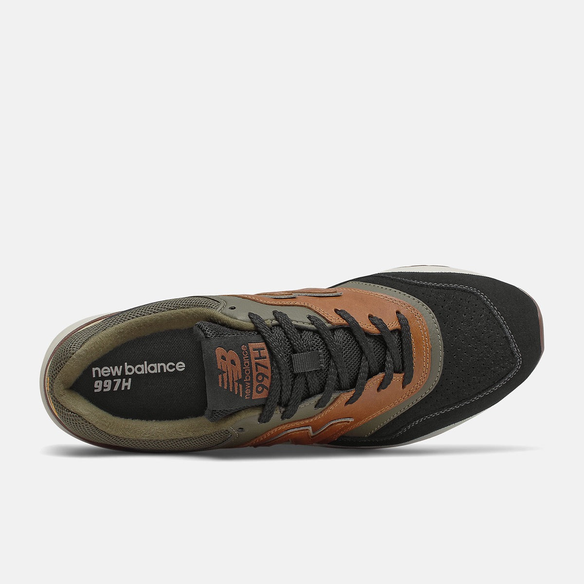 Scarpe Uomo NEW BALANCE Sneakers 997H in Pelle colore Workwear e Black