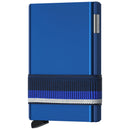 Portafoglio Cardslide SECRID in Alluminio Blu con RFID