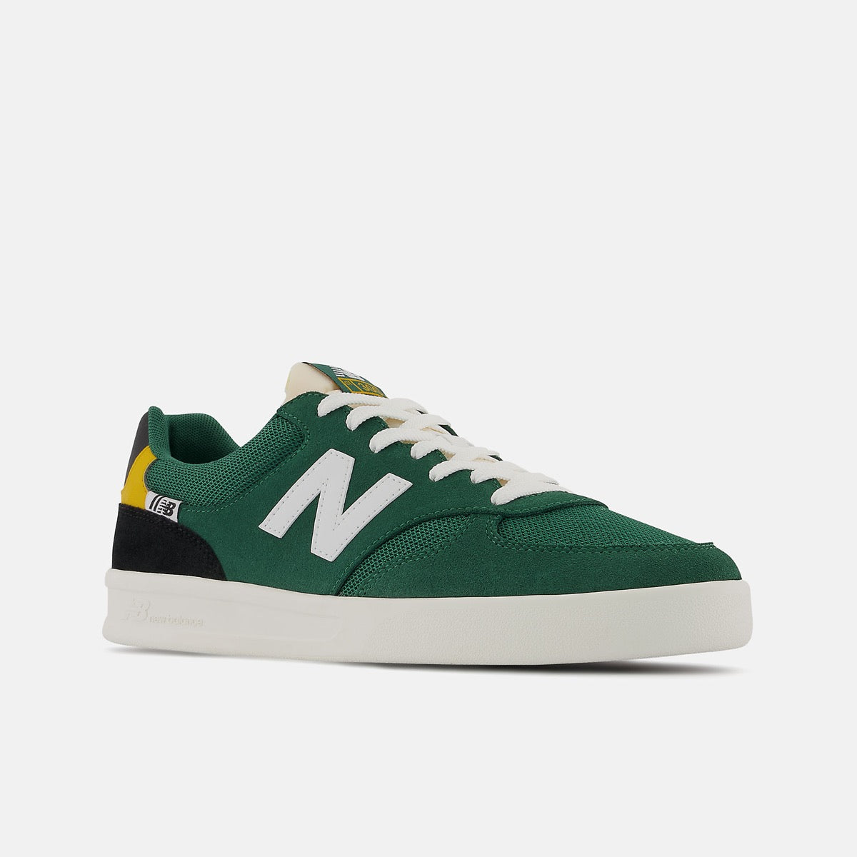 Scarpe Uomo NEW BALANCE Sneakers 300 Court in Mesh e Tessuto Sintetico colore Green e Yellow a sconto Cuoieriashop