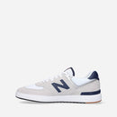 Herrenschuhe NEW BALANCE CT574 Sneakers aus Mesh und Wildleder in Hellgrau, Weiß und Marineblau