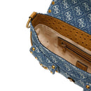 Damen-Umhängetasche mit Schultergurt GUESS Sardinia Line Color Denim Logo