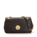 COCCINELLE Damen-Umhängetasche aus schwarzem Leder, Linie Liya – D0120301