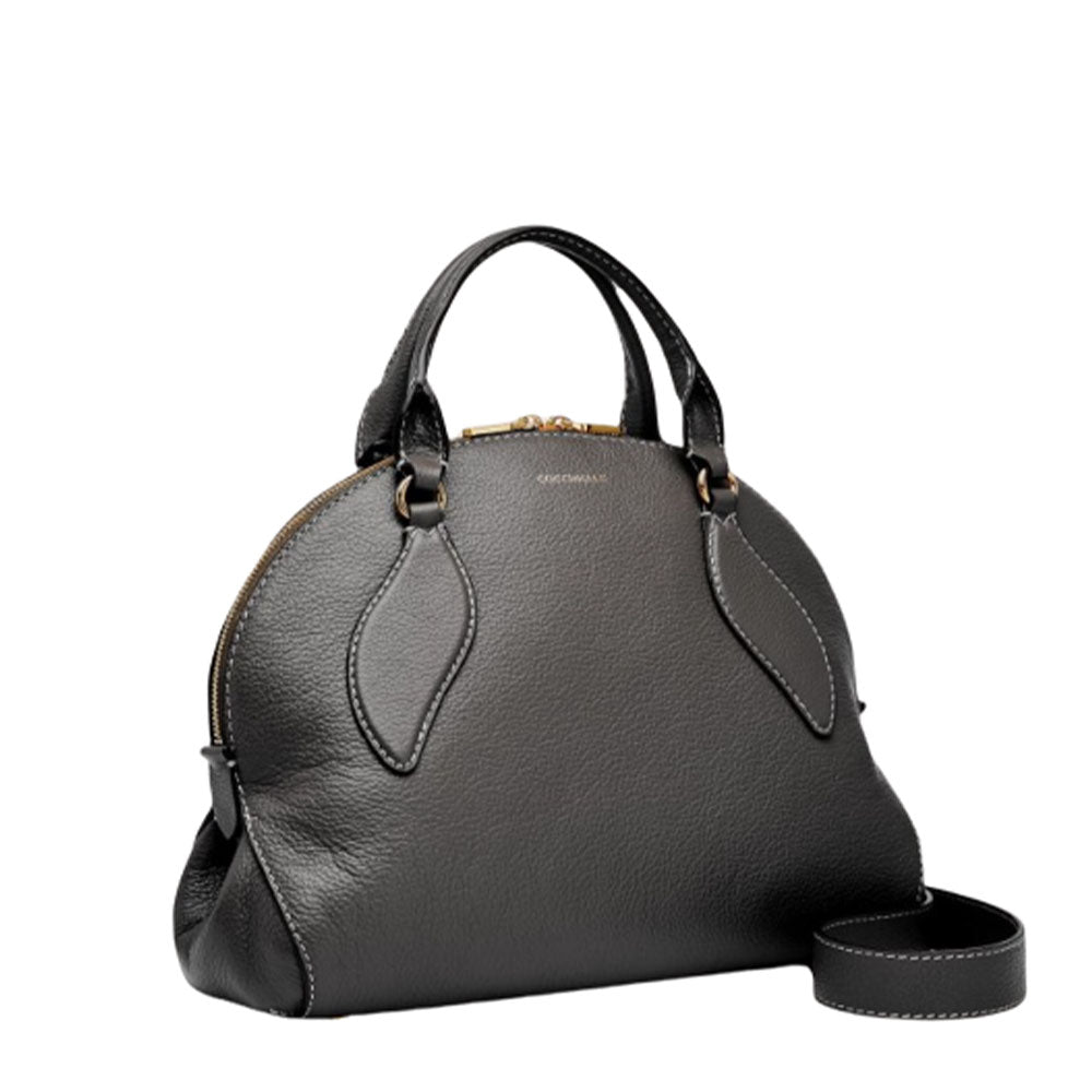 Borsa Donna a Mano con Tracolla COCCINELLE in Pelle linea Colette colore Nero Misura Media