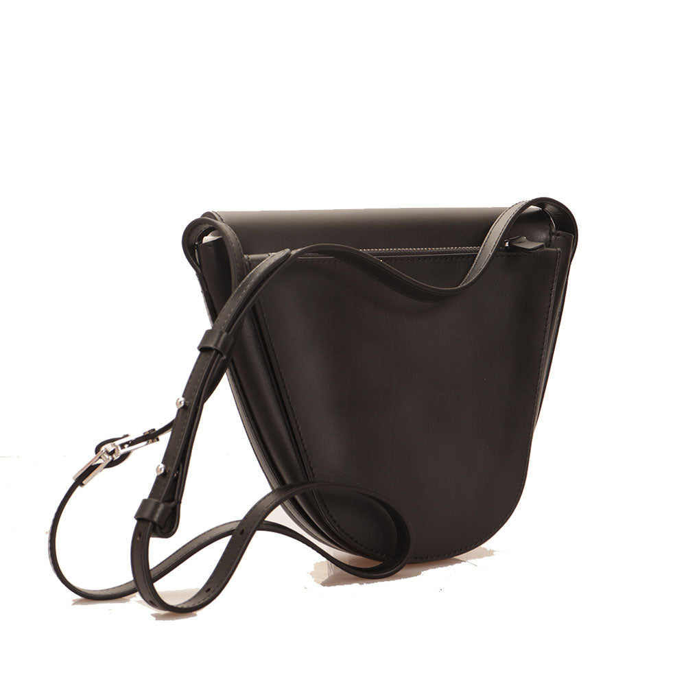 COCCINELLE Damen-Umhängetasche aus schwarzem Glattleder der Josephine-Linie