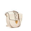 COCCINELLE Damen-Umhängetasche aus Leder der Linie Beat Intreccio, Farbe Weiß