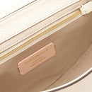 COCCINELLE Damen-Umhängetasche aus Leder der Linie Beat Intreccio, Farbe Weiß