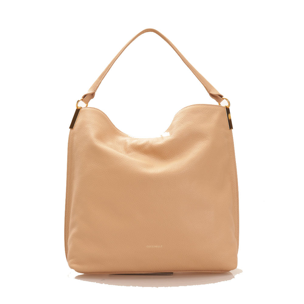 COCCINELLE Hobo-Umhängetasche für Damen aus Leder der Estelle-Linie in der Farbe Toasted