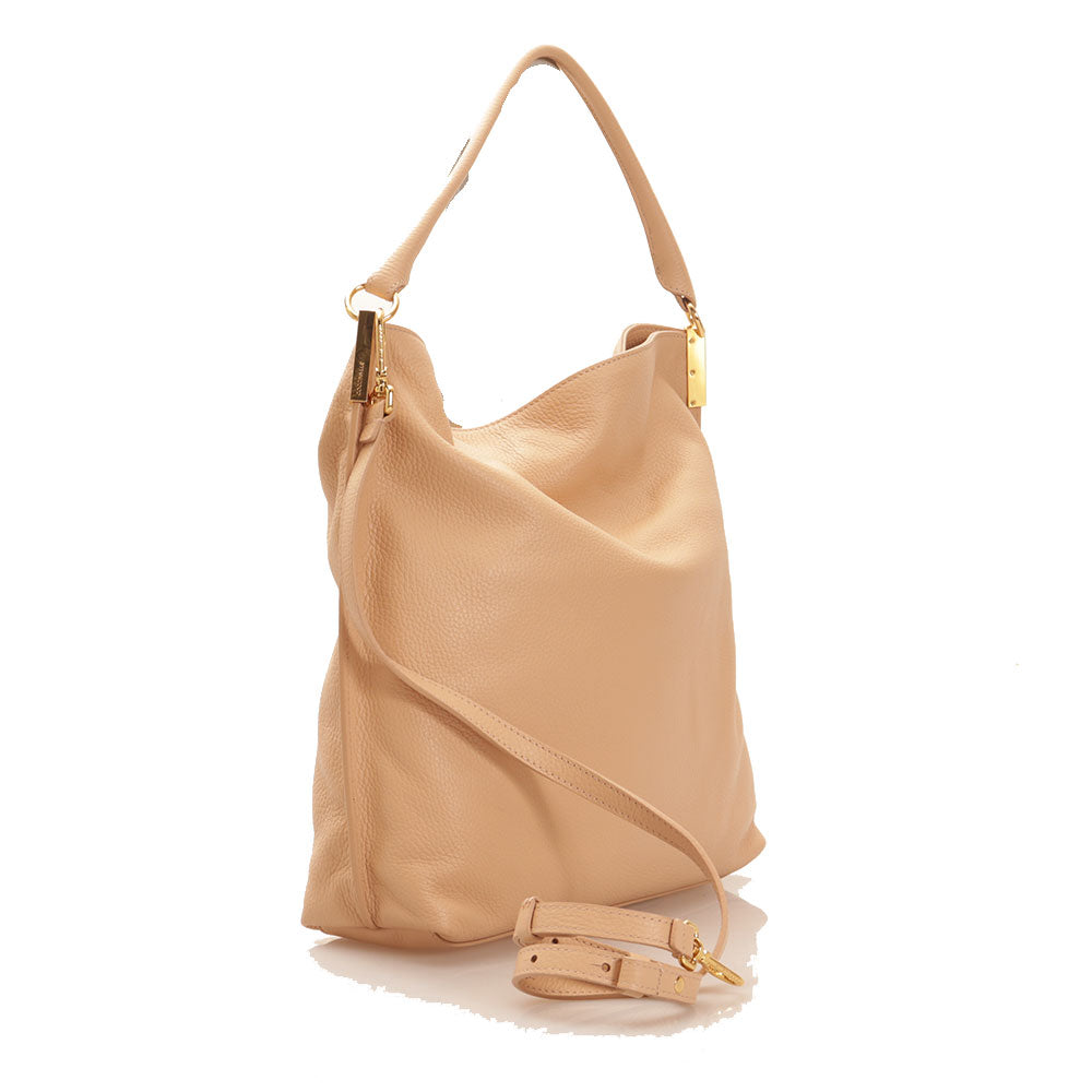 COCCINELLE Hobo-Umhängetasche für Damen aus Leder der Estelle-Linie in der Farbe Toasted