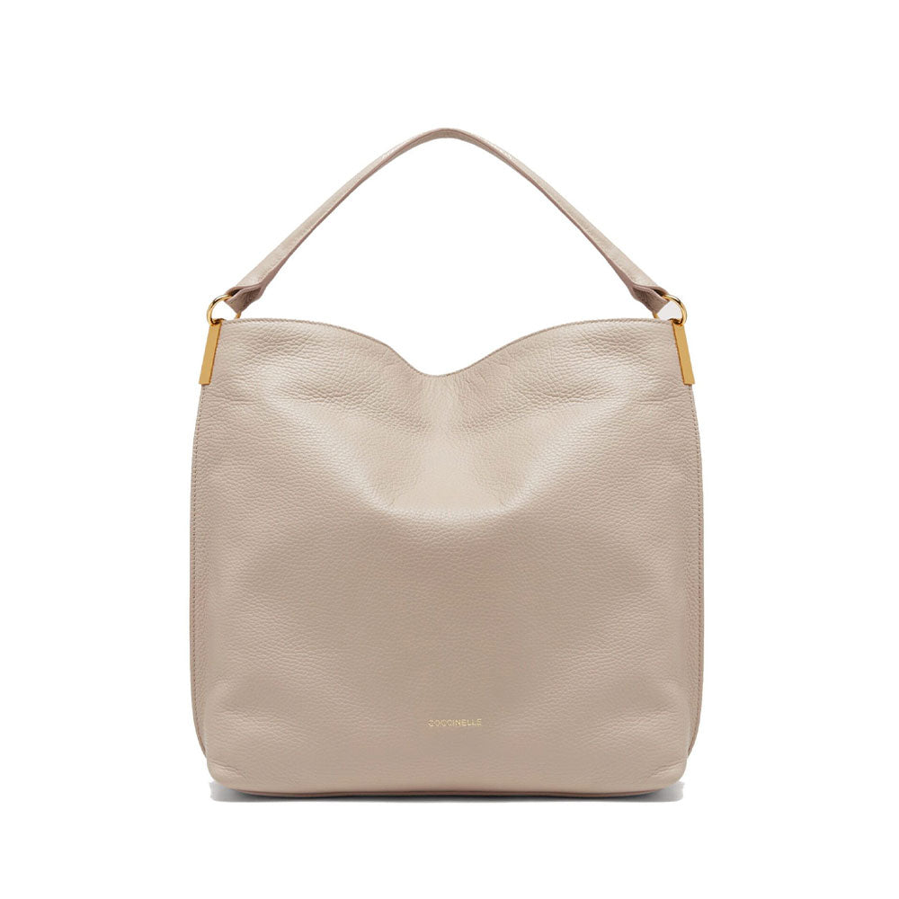 COCCINELLE Hobo-Umhängetasche für Damen aus Leder der Estelle-Linie, Farbe Puderrosa