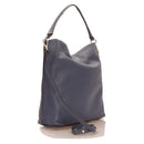 COCCINELLE Hobo-Umhängetasche für Damen aus Leder, Linie Estelle Elephant, Farbe Blaubeere