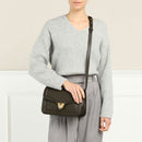 Borsa Donna a Tracolla COCCINELLE in Pelle Liscia Linea Marvin Twist colore Bark