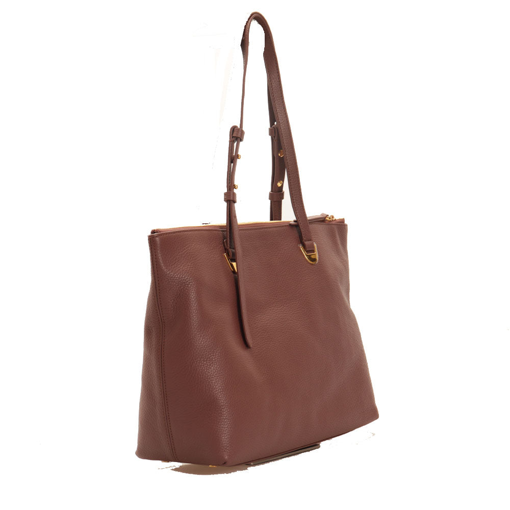 COCCINELLE Einkaufstasche Lea Line aus Carruba-Leder mittlerer Größe