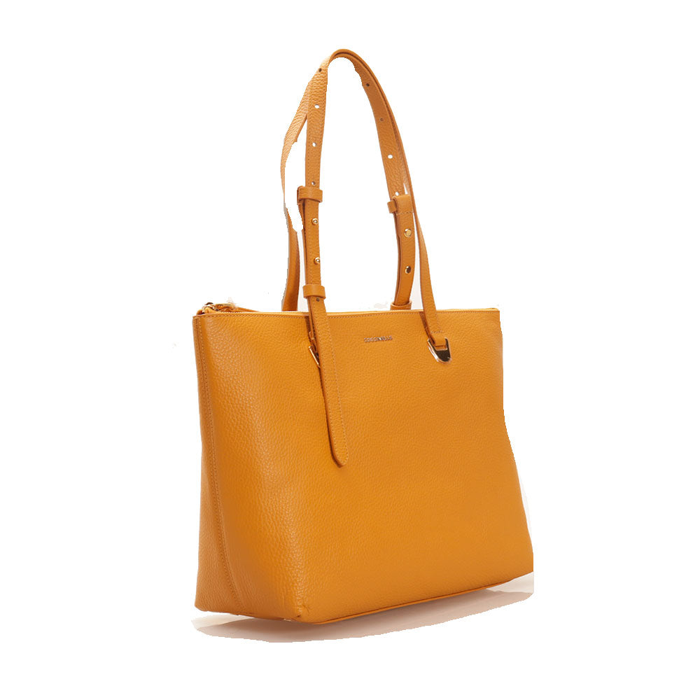 COCCINELLE Einkaufstasche Lea Line aus Kunstharzleder mittlerer Größe