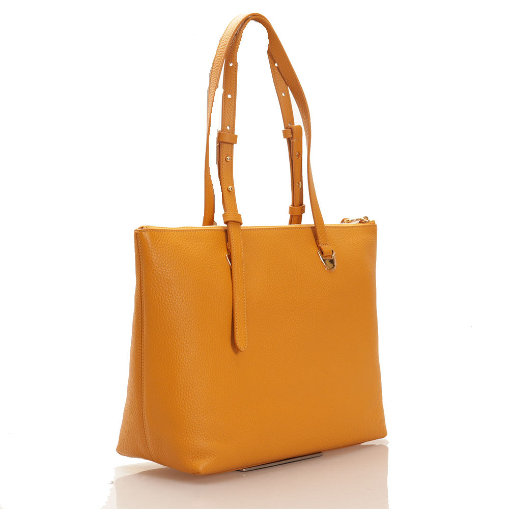 COCCINELLE Einkaufstasche Lea Line aus Kunstharzleder mittlerer Größe