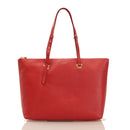 COCCINELLE Einkaufstasche Lea Line aus rubinrotem Leder