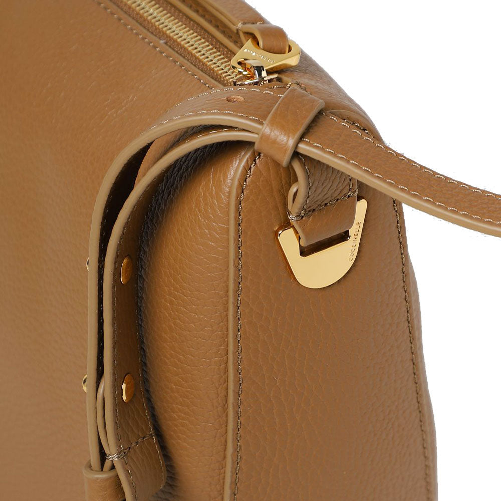 COCCINELLE Damen Bandolier Umhängetasche Lea Line Farbe Haselnuss