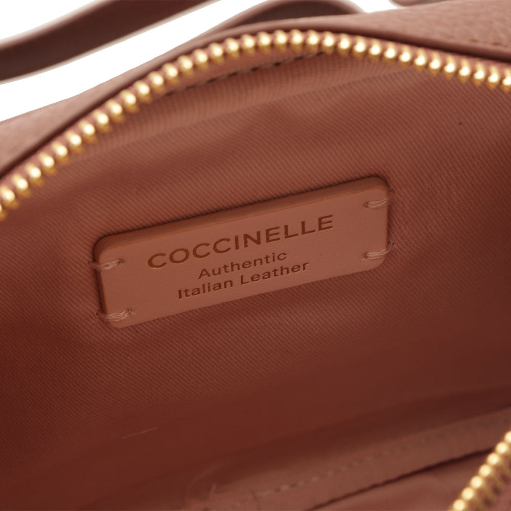 Borsa Donna a Tracolla COCCINELLE linea Lea in Pelle Colore Carruba