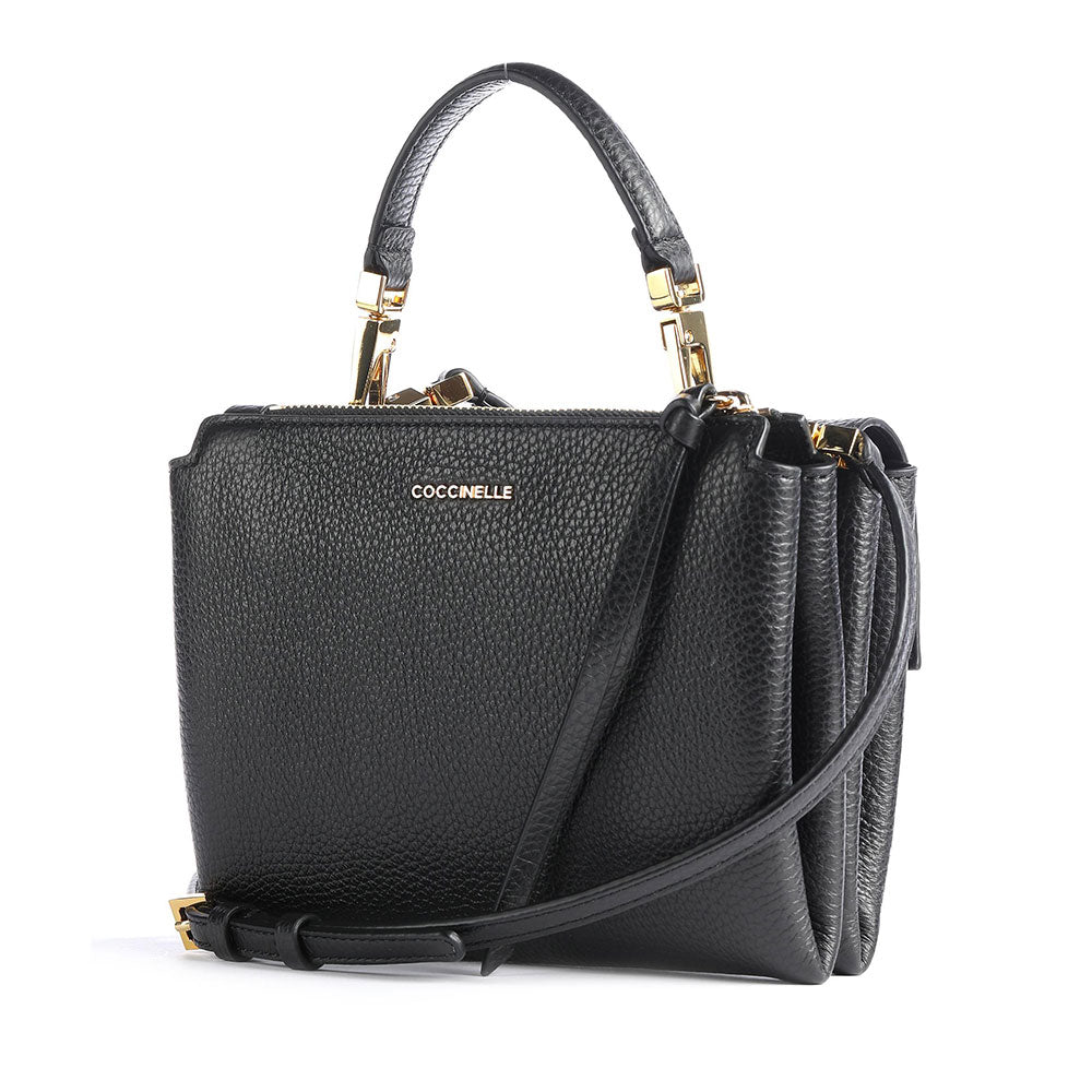 Borsa Donna a Mano con Tracolla COCCINELLE in Pelle Linea Arlettis colore Nero - E1MD555B701