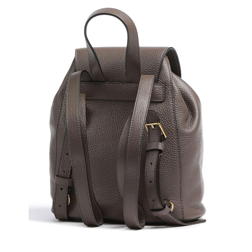 Kleiner COCCINELLE Rucksack aus Leder Beat Soft Line in der Farbe Kaffee