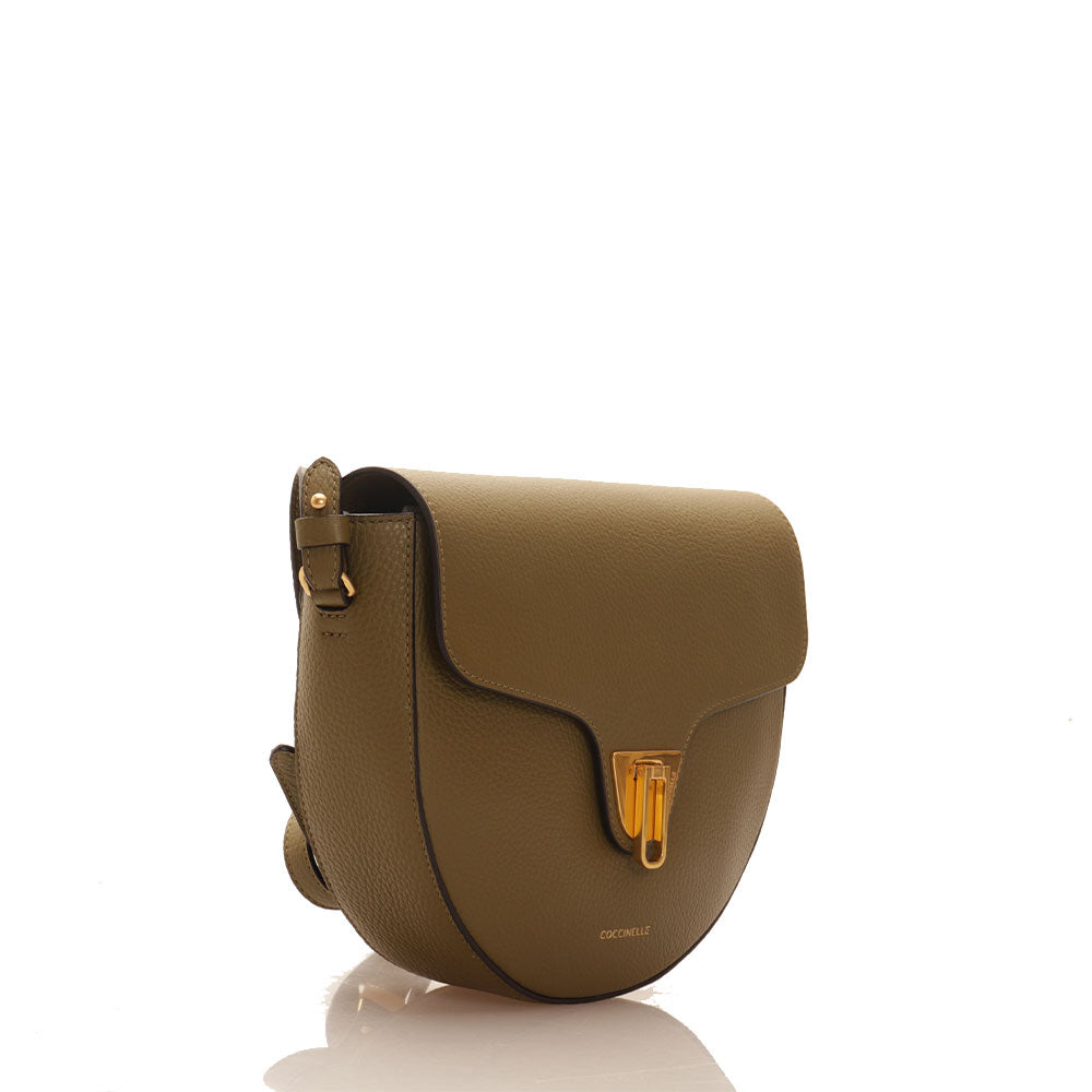 COCCINELLE Damen-Umhängetasche aus Leder Beat Soft Medium Line Farbe Loden