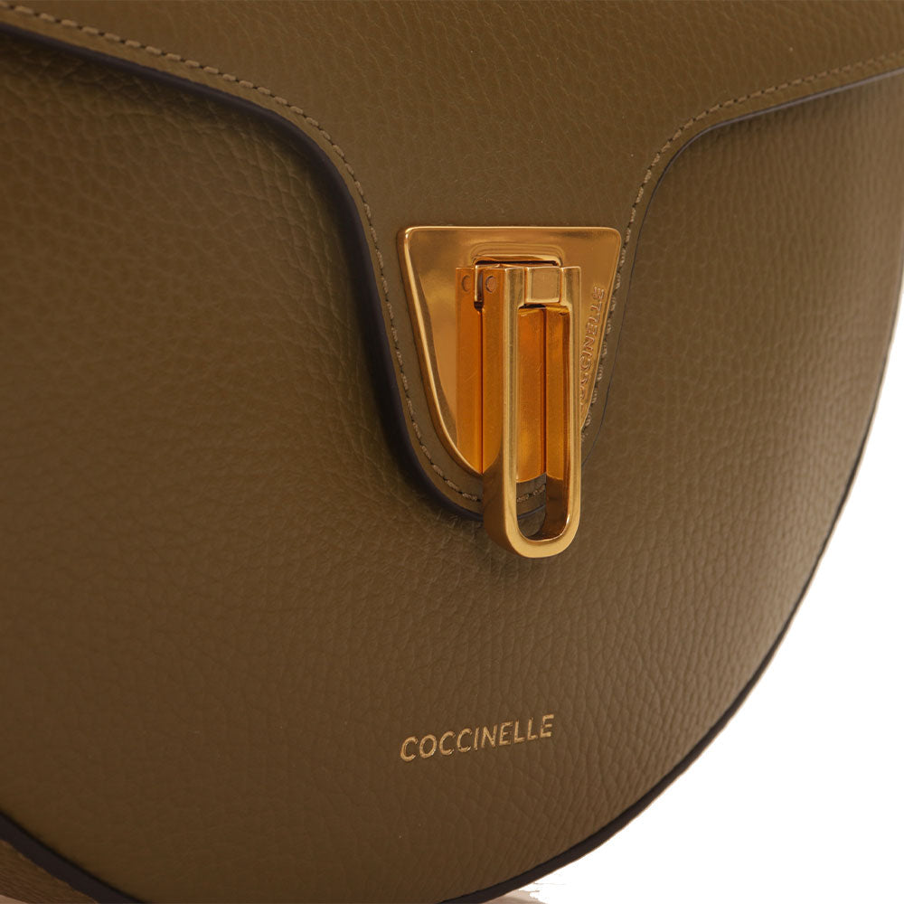 COCCINELLE Damen-Umhängetasche aus Leder Beat Soft Medium Line Farbe Loden