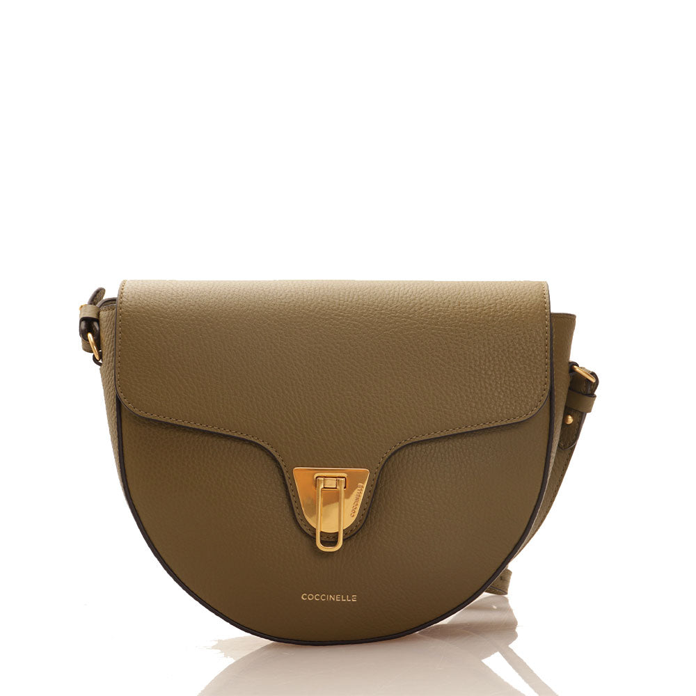 COCCINELLE Damen-Umhängetasche aus Leder Beat Soft Medium Line Farbe Loden
