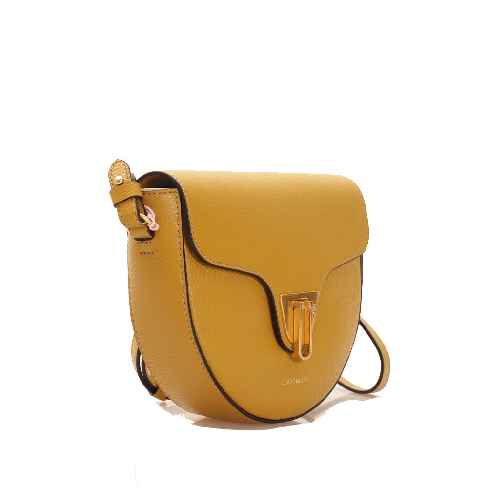 COCCINELLE Damen-Umhängetasche aus Leder der Linie Beat Soft Mini in der Farbe Citronella