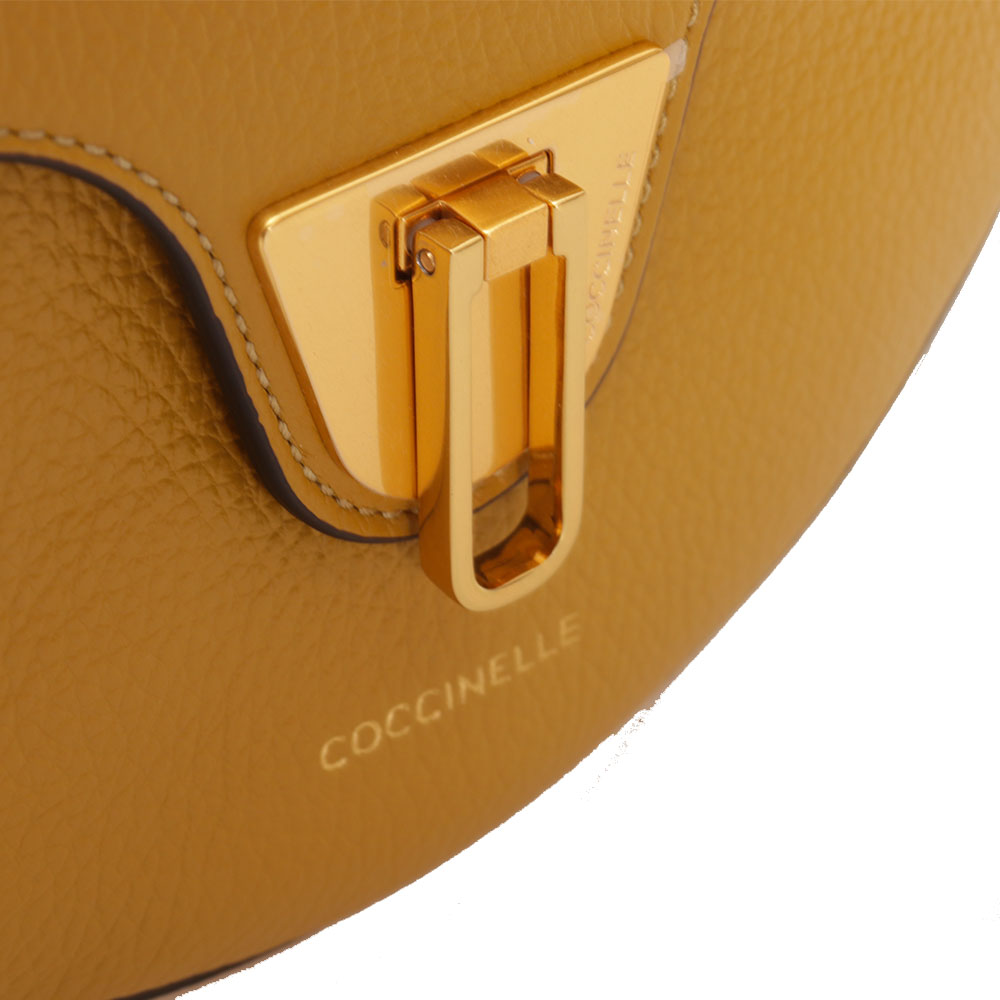 COCCINELLE Damen-Umhängetasche aus Leder der Linie Beat Soft Mini in der Farbe Citronella