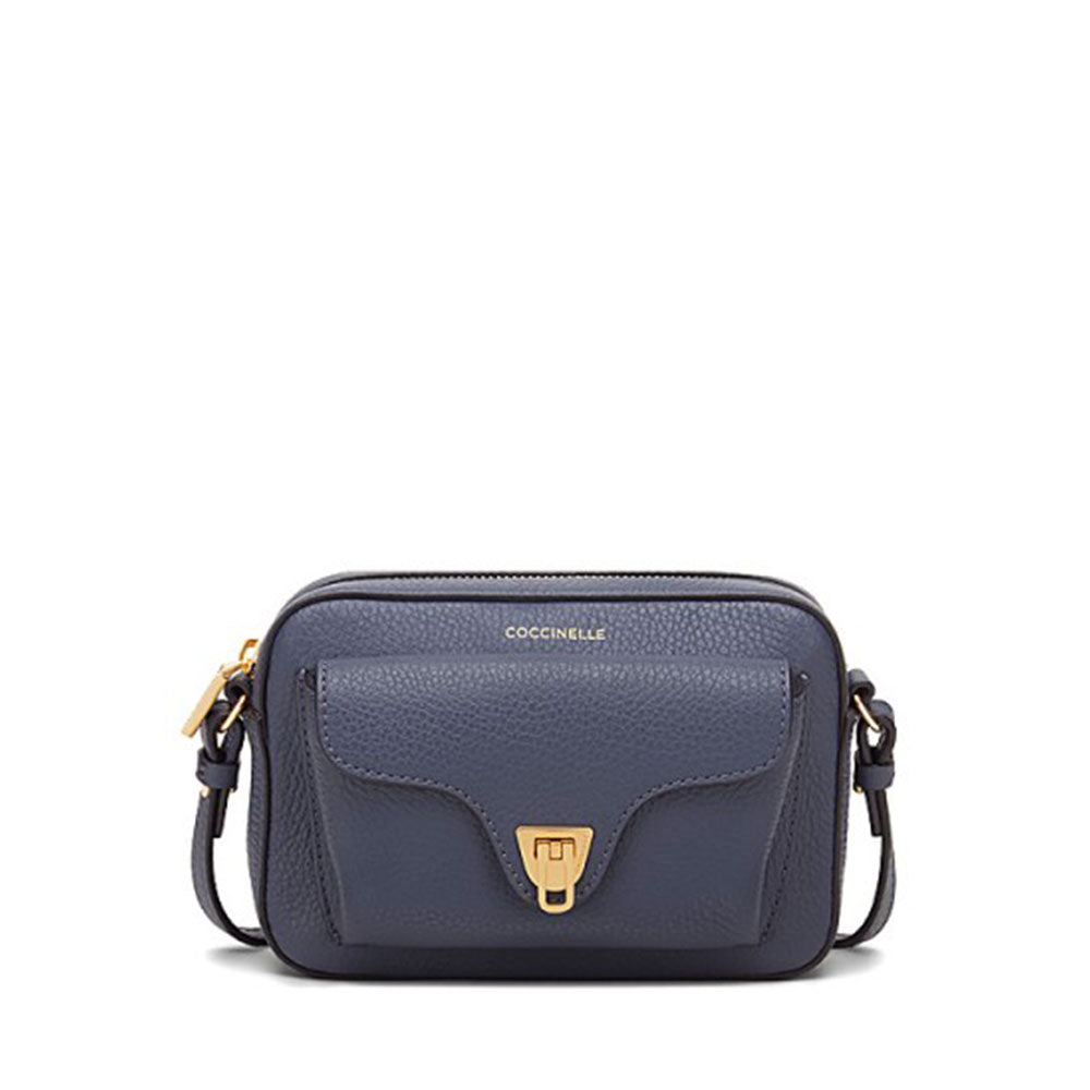 COCCINELLE Damen-Umhängetasche aus Blueberry-Leder der Beat Soft Mini-Linie