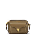 COCCINELLE Damen-Umhängetasche aus Haselnussleder der Beat Soft Mini-Linie