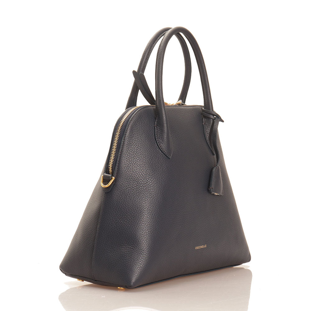 Borsa A Tracolla Donna In Pelle Blu Navy - Casual Lavoro E Tempo Libero - A1 FASHION GOODS