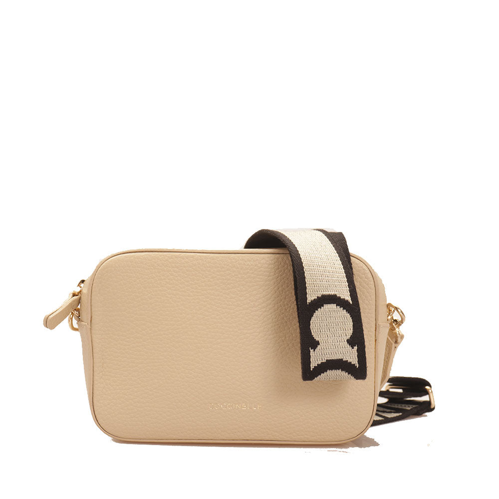 COCCINELLE Damen-Umhängetasche Tebe Line, Seidenfarbe, kleine Größe