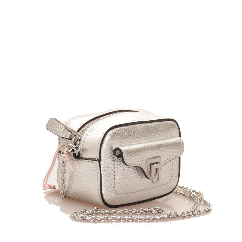 Borsa Donna a Tracolla COCCINELLE in Pelle Silver linea Beat Soft Micro