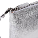 COCCINELLE Mini-Umhängetasche für Damen aus silbernem Leder der Best Line