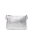 COCCINELLE Mini-Umhängetasche für Damen aus silbernem Leder der Best Line