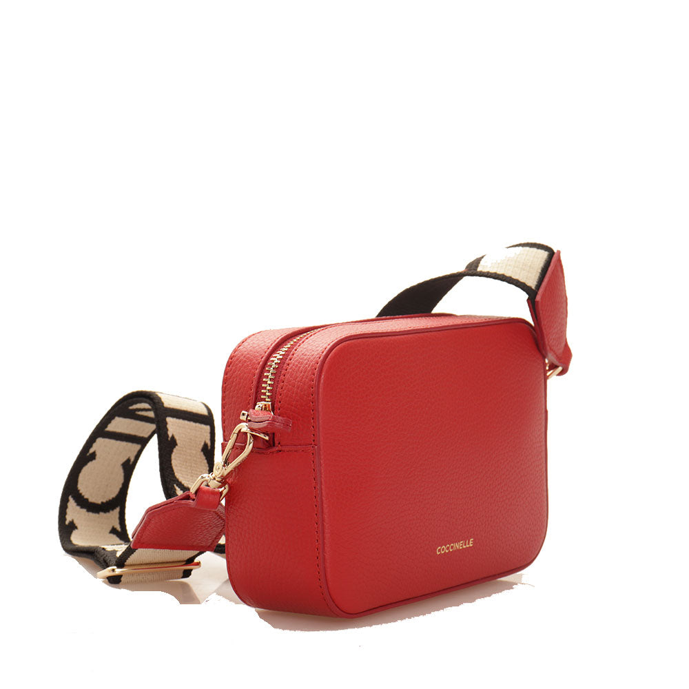 COCCINELLE Damen Umhängetasche Tebe Line Rubinfarbe - E5MN555I101